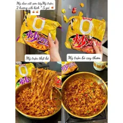Mỳ Dao Cắt Sơn Tây Vị Bò Om / Bò Cay Tê Nội Địa Trung - Sợi Mỳ Dẹt Dai Ngon Gói 115G Siêu Đậm Đà