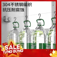 Dây phơi quần áo dây rút treo trong phòng tắm ngoài ban công ngoài trời dài tới 5.1m 814449