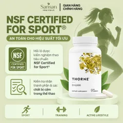 Vitamin D3 Thorne D 5000 IU 60 Viên, Bổ Sung Vitamin D3 125mcg, Hỗ Trợ Xương Cơ & Miễn Dịch, NSF Certified for Sport