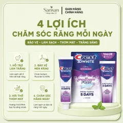 Kem Đánh Răng Crest Mỹ 59g-232g | 3D White Làm Trắng, Deep Stain Remover Vết Ố, Pro Health, Scope Thơm Miệng
