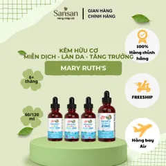 Kẽm Hữu Cơ MaryRuth’s Dạng Lỏng Nhỏ Giọt Cho Bé Từ 6 Tháng, Trẻ Em, Người Lớn Mẹ Bầu Liquid Zinc