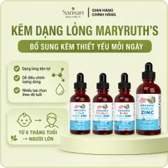 Kẽm Hữu Cơ MaryRuth’s Dạng Lỏng Nhỏ Giọt Cho Bé Từ 6 Tháng, Trẻ Em, Người Lớn Mẹ Bầu Liquid Zinc