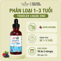 Kẽm Hữu Cơ MaryRuth’s Dạng Lỏng Nhỏ Giọt Cho Bé Từ 6 Tháng, Trẻ Em, Người Lớn Mẹ Bầu Liquid Zinc