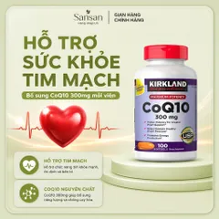 Kirkland Signature CoQ10 300mg 100 Viên - Bổ Sung Coenzyme Q10, Chống Oxy Hóa, Hỗ Trợ Sức Khỏe Tim Mạch