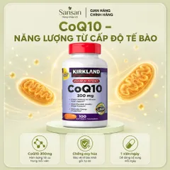 Kirkland Signature CoQ10 300mg 100 Viên - Bổ Sung Coenzyme Q10, Chống Oxy Hóa, Hỗ Trợ Sức Khỏe Tim Mạch