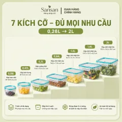 Bộ 19 Hộp Đựng Thực Phẩm Snapware Có Nắp Khóa 4 Chốt Kín Hơi Chống Rò Rỉ, Không BPA - Mỹ