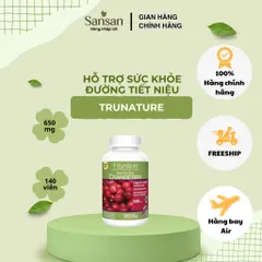 Trunature Cranberry 650mg 140 Viên Nam Việt Quất, 36mg cPACs, One Per Day