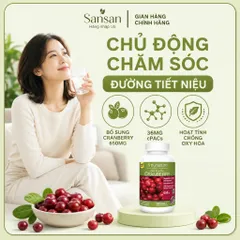 Trunature Cranberry 650mg 140 Viên Nam Việt Quất, 36mg cPACs, One Per Day