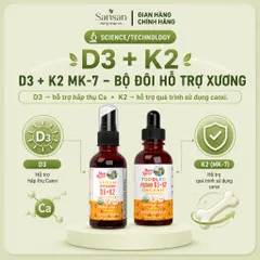 MaryRuth's Vitamin D3 D3+K2 Thuần Chay Dạng Xịt/Nhỏ Giọt Cho Bé & Gia Đình, Hỗ Trợ Xương Và Miễn Dịch