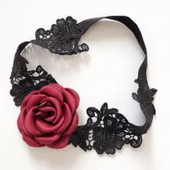 Vòng Chân Ren Hoa Hồng Đáng Yêu Gợi Cảm Choker Đùi Rose Phối Đồ Cosplay Sexy Quyến Rũ - T509 Đen