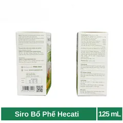 Siro Bổ Phế Hecati hỗ trợ bổ phế, giảm ho, giảm đờm (hộp 125ml)