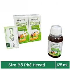 Siro Bổ Phế Hecati hỗ trợ bổ phế, giảm ho, giảm đờm (hộp 125ml)