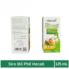 Siro Bổ Phế Hecati hỗ trợ bổ phế, giảm ho, giảm đờm (hộp 125ml)