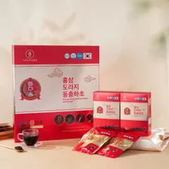 Nước hồng sâm cát cánh đông trùng hạ thảo Hàn Quốc hộp 30 gói x 70ml 814555