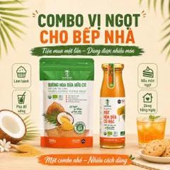 Combo Vị Ngọt SOKFARM Organic Đường Hoa Dừa 300g Mật Hoa Dừa Cô Đặc 250g