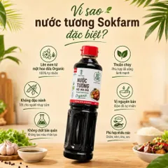 Nước Tương Mật Hoa Dừa SOKFARM Organic Nguyên Bản Không Đậu Nành 500ml 1L
