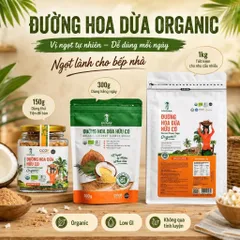 Đường Hoa Dừa SOKFARM Organic 150g 300g 1kg Đường Không Tách Mật Vị Ngọt Tự Nhiên