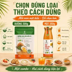 Combo Vị Ngọt SOKFARM Organic Đường Hoa Dừa 300g Mật Hoa Dừa Cô Đặc 250g