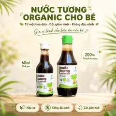 Nước Tương Mật Hoa Dừa SOKFARM Organic Cho Bé 60ml 200ml Không Đậu Nành