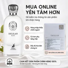 Nước Hoa Nữ Maison Alhambra Delilah Blanc EDP 100ml – Hương Đào Trắng, Nhập Khẩu Chính Ngạch