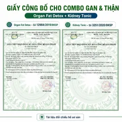 Combo Vitatree Organ Fat Detox 60 viên + Kidney Tonic 100 viên hỗ trợ gan thận & chuyển hóa chất béo