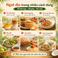 Mật Hoa Dừa Cô Đặc SOKFARM Organic Nguyên Chất 250g 685g 1.4kg Tạo Vị Ngọt