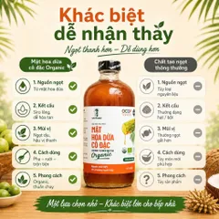 Mật Hoa Dừa Cô Đặc SOKFARM Organic Nguyên Chất 250g 685g 1.4kg Tạo Vị Ngọt