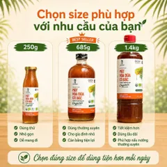 Mật Hoa Dừa Cô Đặc SOKFARM Organic Nguyên Chất 250g 685g 1.4kg Tạo Vị Ngọt