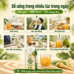Mật Hoa Dừa Tươi SOKFARM Organic 330ml Đồ Uống Mật Hoa Dừa Tiện Mang Theo