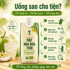 Mật Hoa Dừa Tươi SOKFARM Organic 330ml Đồ Uống Mật Hoa Dừa Tiện Mang Theo
