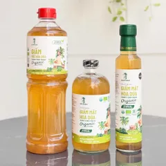 Giấm Mật Hoa Dừa SOKFARM Organic Có Giấm Cái 265ml 500ml 1L Lên Men Tự Nhiên