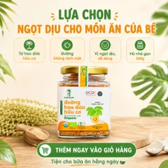 Đường Hoa Dừa SOKFARM Organic Cho Bé 160g Dạng Hạt Tiện Nêm Pha Làm Bánh