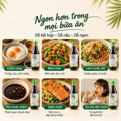 Nước Tương Mật Hoa Dừa SOKFARM Organic Ít Muối Không Đậu Nành 200ml 500ml