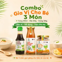 Combo Gia Vị Cho Bé SOKFARM 3 Món Tương 200ml Mật 250g Đường Hoa Dừa 160g