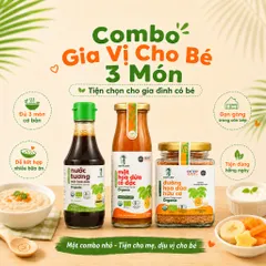 Combo Gia Vị Cho Bé SOKFARM 3 Món Tương 200ml Mật 250g Đường Hoa Dừa 160g