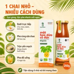 Mật Hoa Dừa Cô Đặc SOKFARM Organic Cho Bé 250g Tạo Vị Ngọt Thanh Dễ Sử Dụng