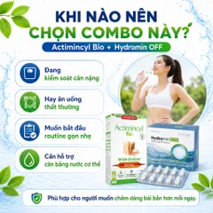 Combo Actimincyl Bio + Hydromin OFF | Hỗ Trợ Kiểm Soát Cân Nặng, Cân Bằng Nước, Nhẹ Người