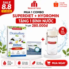 Combo Drainaflore Bio + Hydromin OFF | Hỗ Trợ Thanh Lọc Cơ Thể, Cân Bằng Nước, Hỗ Trợ Giảm Tích Nước