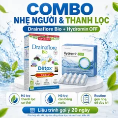 Combo Drainaflore Bio + Hydromin OFF | Hỗ Trợ Thanh Lọc Cơ Thể, Cân Bằng Nước, Hỗ Trợ Giảm Tích Nước