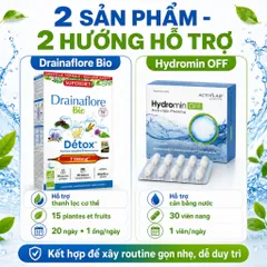 Combo Drainaflore Bio + Hydromin OFF | Hỗ Trợ Thanh Lọc Cơ Thể, Cân Bằng Nước, Hỗ Trợ Giảm Tích Nước