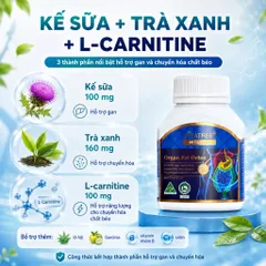 Combo Vitatree Lung Detox và Organ Fat Detox 60 viên/lọ hỗ trợ hô hấp, gan và chuyển hóa chất béo Úc