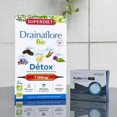 Combo Drainaflore Bio + Hydromin OFF | Hỗ Trợ Thanh Lọc Cơ Thể, Cân Bằng Nước, Hỗ Trợ Giảm Tích Nước
