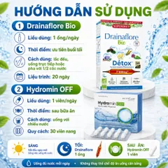 Combo Drainaflore Bio + Hydromin OFF | Hỗ Trợ Thanh Lọc Cơ Thể, Cân Bằng Nước, Hỗ Trợ Giảm Tích Nước