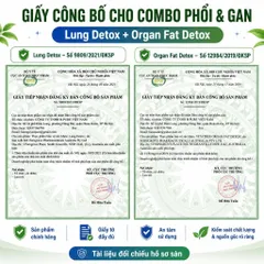 Combo Vitatree Lung Detox và Organ Fat Detox 60 viên/lọ hỗ trợ hô hấp, gan và chuyển hóa chất béo Úc