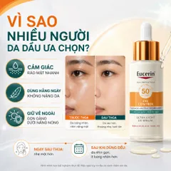 Serum chống nắng Eucerin Oil Control SPF50+ 30ml – Mỏng nhẹ, hỗ trợ kiểm soát dầu cho da dầu mụn