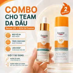 Serum chống nắng Eucerin Oil Control SPF50+ 30ml – Mỏng nhẹ, hỗ trợ kiểm soát dầu cho da dầu mụn