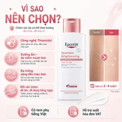 Sữa Dưỡng Thể Eucerin Spotless Brightening 250ml Dưỡng Ẩm, Hỗ Trợ Sáng Da, Đều Màu
