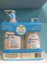 Sữa tắm gội Aveeno Baby Daily Moisture 532ml – làm sạch nhẹ, dưỡng ẩm da bé