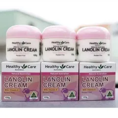 [Mẫu Mới] Kem dưỡng da Nhau Thai Cừu Healthy Care Lanolin Cream with Vitamin E |100g| Cấp ẩm sâu - Phục hồi hàng rào bảo vệ da & Ngăn ngừa lão hóa [S/P nội địa Úc]