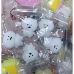 combo 3 squishy hình gấu mini làm móc khóa